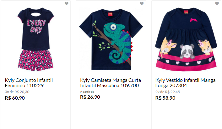 Kyly roupa infantil store representante